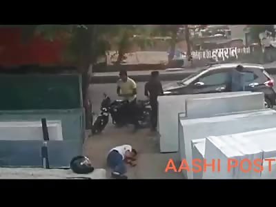 CCTV Brutal Murder of Salesman in India
