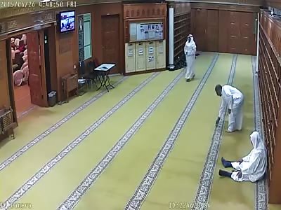 Asshole Suicide Bomber Blows Up Worshipers at Imam Sadiq Mosque in Kuwait . Action @1:30