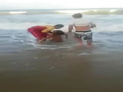 Damn! Man Dying With Balls Ripped open by Shark (Another Angle)