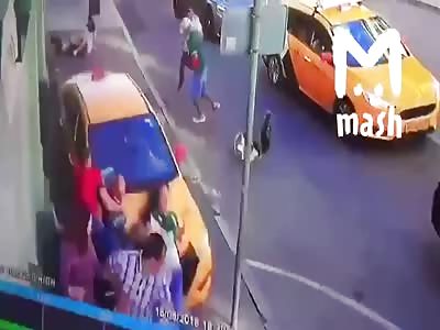 DAMN! Drunk Russian Driver Knocks Down Mexican Football Fans