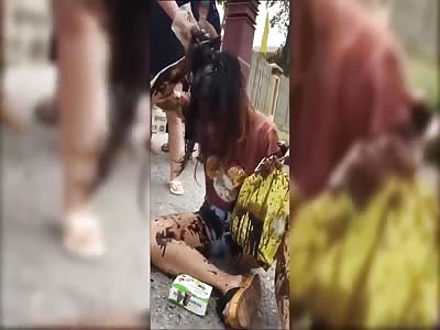 Girl Covered in Paint and Brutally Slapped in Vietnam