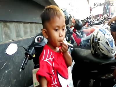 Normal Smoking Toddler in Indonesia
