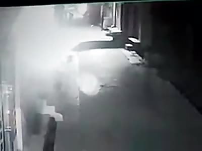 Bad CCTV of Stabbing Murder in Najibabad 