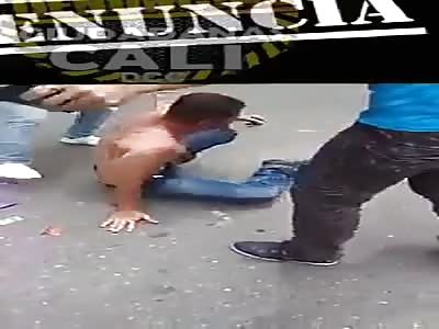 Thief Beaten for Stealing from a Woman