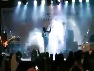 The Moment a Tsunami Crashed a Live Concert in Indonesia