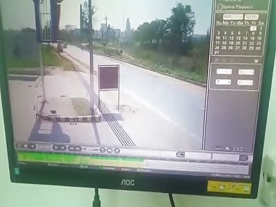 Shocking Motorcycle Accident Caught on CCTV Camera