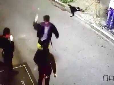 Drunk Guy Gets Knocked Out by Security