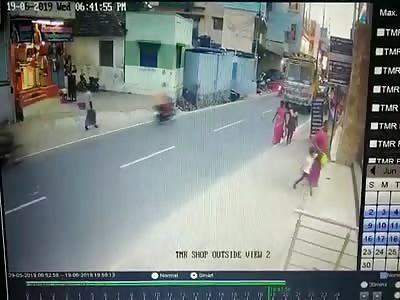 Woman Horrifically Squashed by Truck
