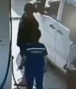 Moron Cruelly Beat Female Gas Station Employee