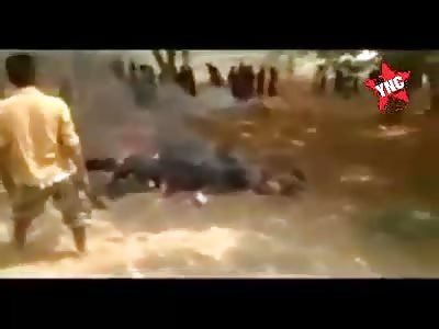 Terrorist Group Burn Dozens of Civilians 