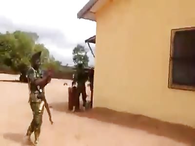Civilians beaten by Nigerian military