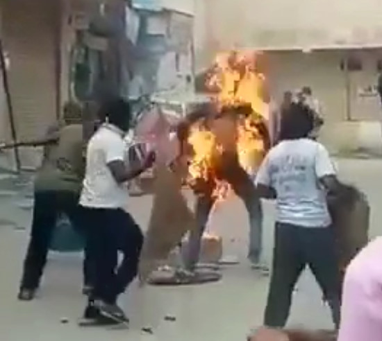 Man Sets Himself On Fire And Runs For His Life