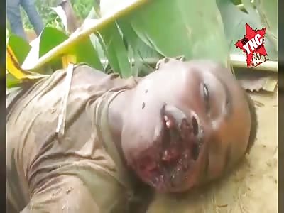 civil war in cameroon, five civilians massacred by soldiers(full video)