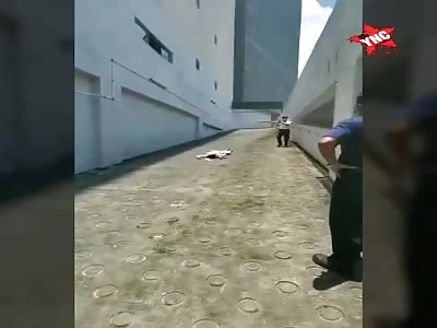 Woman fell from building