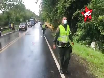 Serious vehicular accident in colombia