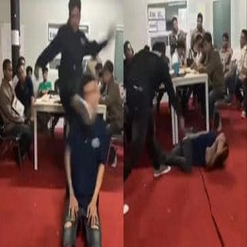 Debt Collection Agency Worker Brutally beaten by Boss in Thailand