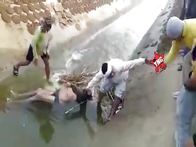 Corpse found in sewage