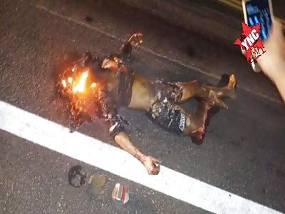 Hell Flames on Brazilian Road