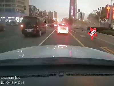 Serious vehicular accident (with  aftermath)