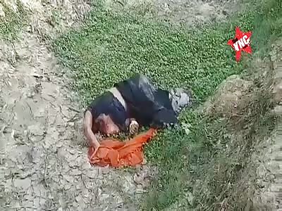 Woman's headless corpse.