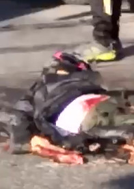 Another motorcyclist crushed by truck 