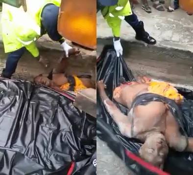  Man Ripped in Half on the Street under Truck