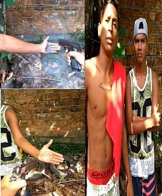 In Brazil...Two thieves Shot through the Hand for being Caught Stealing 
