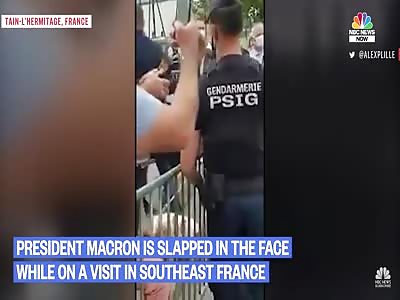 French President Bitch Slapped At Public Event! 