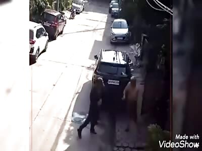 Naked Cop Assaults Neighbor! 