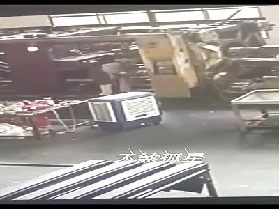 Female Worker Crushed in Seconds
