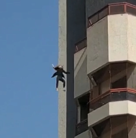 Betrayed Brazilian Girl Jumps 8 Floors Down {Two Angles}