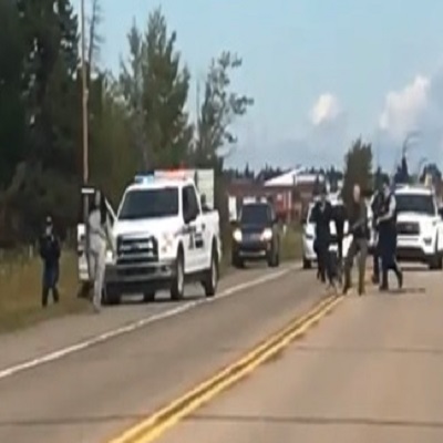 Video Shows RCMP Cruiser Strike Armed Man Twice During Arrest South of Edmonton
