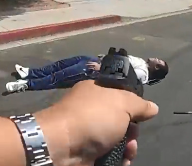 Man Gets Shot As He Walks Toward The LAPD Officers With A Knife