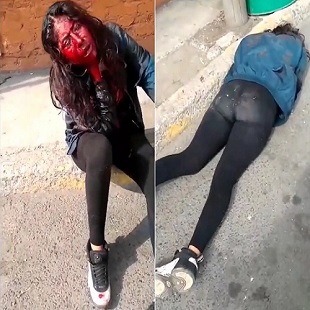 A Woman Slowly Fades Away From Existence After Being Stabbed In the Neck