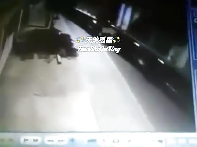 CCTV. Accident (2angles)