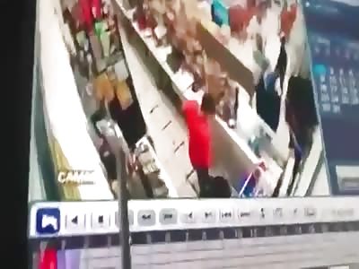 Brutal execution of a store employee in Brazil.