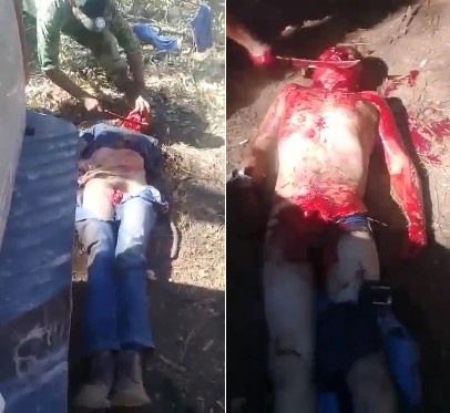 3 Men Being Slaughtered and Castrated by Drug Cartel