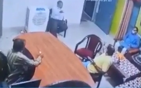 Man Kills a Teacher with a Chair