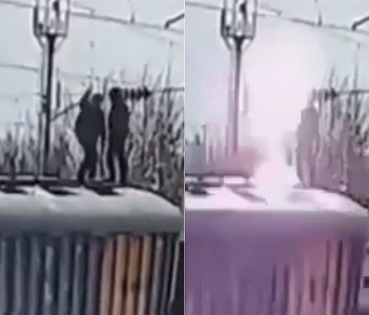 Teenagers Electrocuted after Climbing on Roof of Train