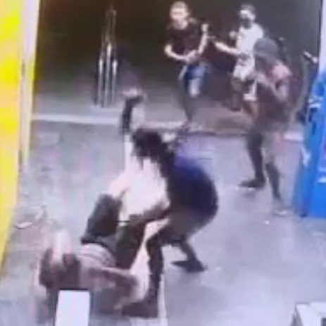 Shocking Video Shows Man Stabbed Inside Metro Station In Brazil.