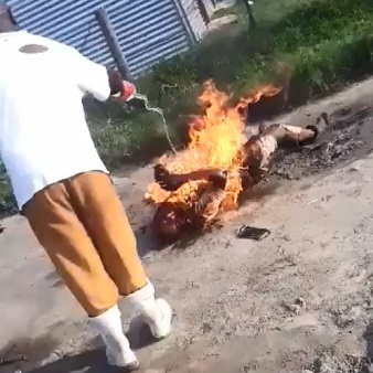 Thief Who Stabbed His Victim Suffers In Flames