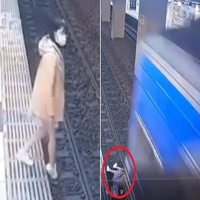Depressed Woman Jumps In Front of Train In Taiwan 