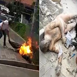 Homeless Man Sets Himself On Fire In Colombia