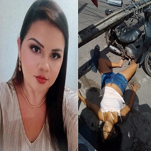 Cute Woman Killed By Falling Pole While Riding A Scooter (FULL)