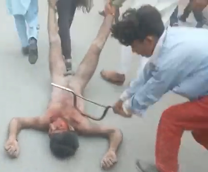 Man Lynched And Set On Fire by Mob Over Blasphemy In Pakistan