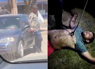 Thief Gets Branded Like A Cow After Stealing From A Car Of The Wrong Guy.