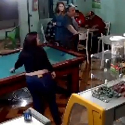 Brutal Murder at the Pool Hall In Brazil.