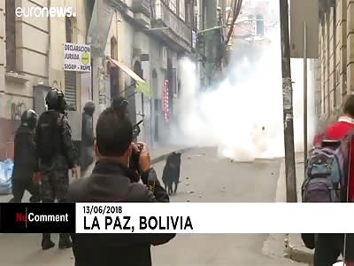 Riot in bolivia