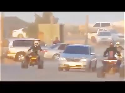Guy crashes during race 