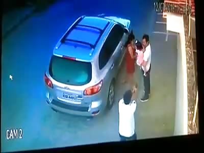 CCTV Footage of a Father Brutally Executed Down in Front his Family (Clean Video)